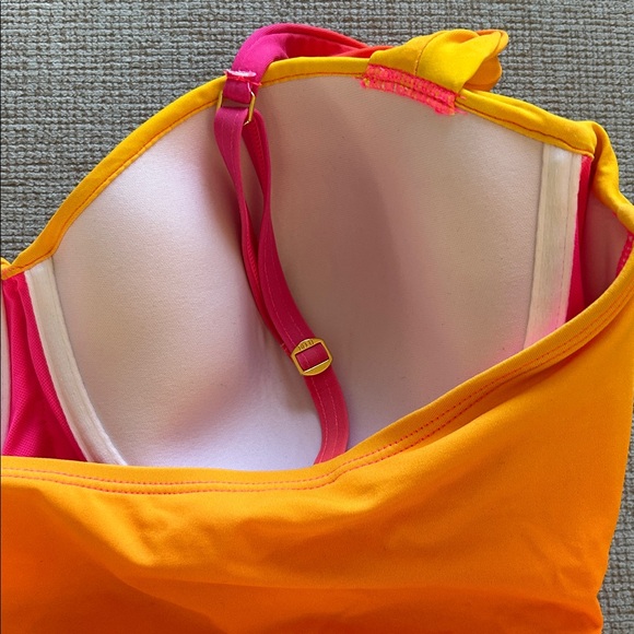 NWT Bleu Rod Beattie Beat the Heat bright ombré shirred Mio 1 piece swimsuit, 12 - Picture 8 of 11